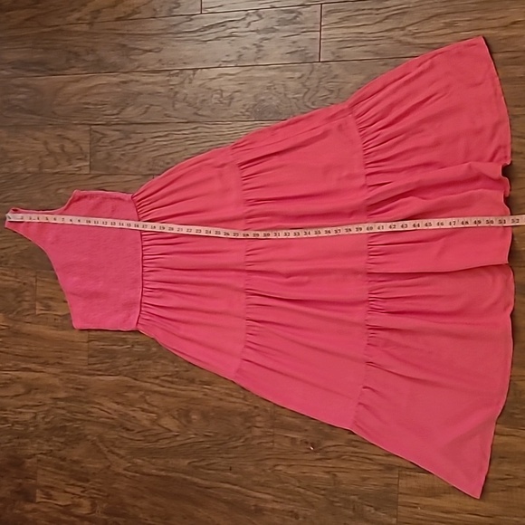ZCSIA Women's Coral Pink One Shoulder Maxi Tiered Dress - Size Medium - Picture 5 of 10